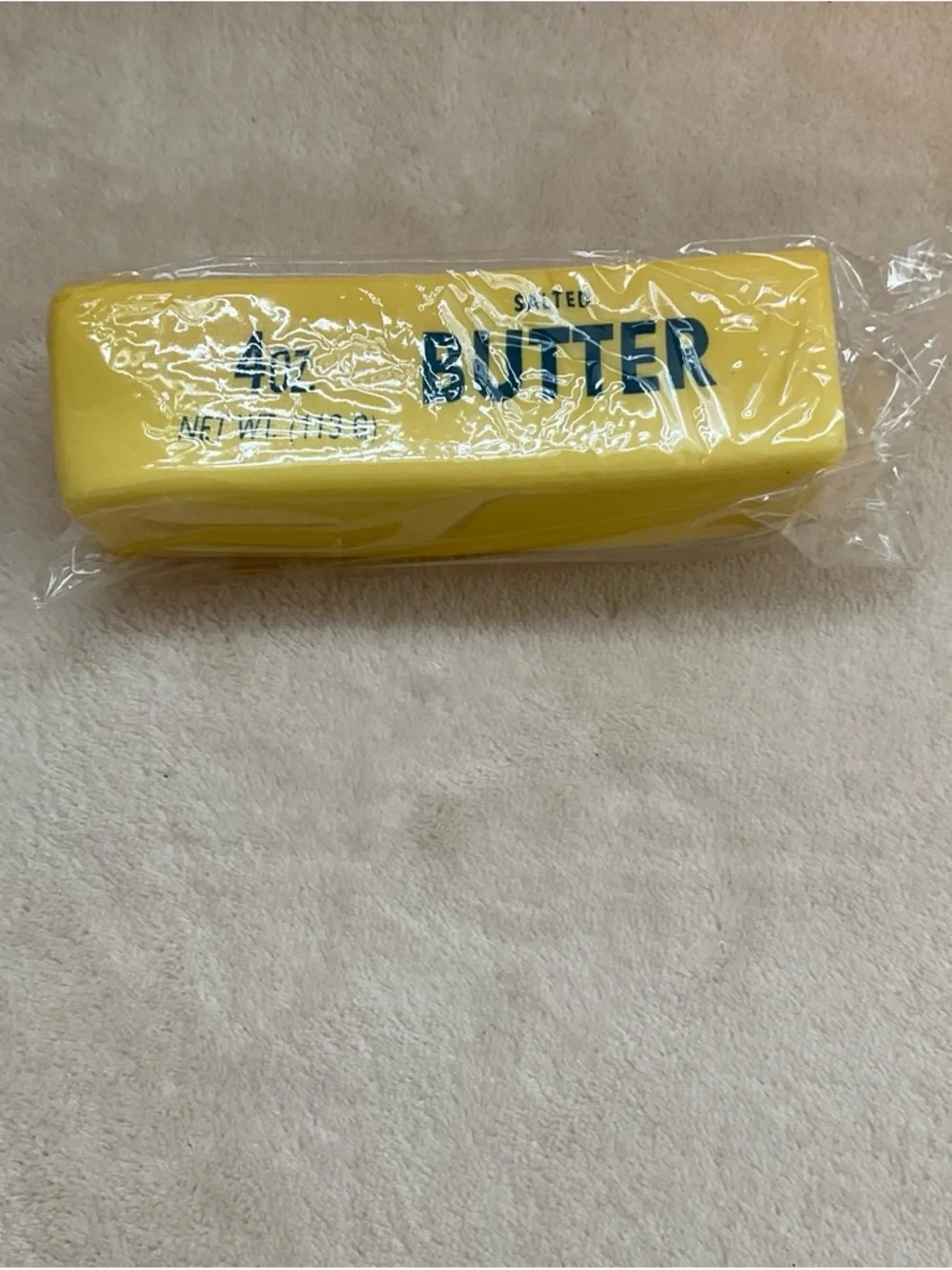 Squeeze Yellow Butter Stick Squeeze Toy